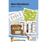 Das ratselbuch fur die grundschule - t694 - mein ratselblock mathe 4. klasse - a5-ubungsblock