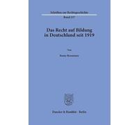 Das Recht auf Bildung in Deutschland seit 1919