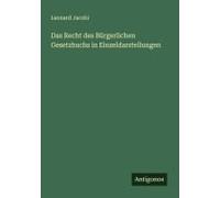 Das Recht Des Bürgerlichen Gesetzbuchs In Einzeldarstellungen