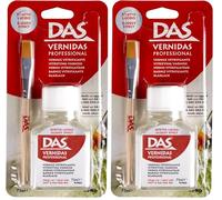 DAS Vernidas - Flacon 75 ml vernis transparent vitrifiant (Lot de 2)