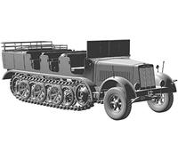 Das Werk - Maquette Semi-chenillé Mtl. Zgkrwg. 8t, SD.kfz. 7 W/Crew 35037 1/35ème Maquette Char Promo