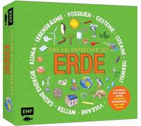 Das XXL-Entdecker-Set - Erde: 6 Modelle zum Selberbauen, Sachbuch, Experimente und Mini-Globus: Erforsche die Erde und baue einen Seismografen, eine Wetterstation, einen Solarofen u.v.m