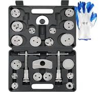 DASBET Coffret Repousse Piston d'étriers de Frein - Outil Professionnel pour Remplacement de Disque Outil et Plaquettes de Frein - Kit Complet Repousse Piston Frein de 24 pièces