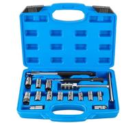 DASBET Lot de 17 outils pour sièges d'injecteur diesel Ensemble de nettoyage de siège d'injecteur Outil de découpe professionnel pour siège d'injecteur diesel Ensemble de retrait de carbone pour