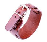 Dasbsug 1. Bracelet punk réglable en cuir double boucle unisexe pour homme et femme vintage punk en cuir réglable, taille unique, Comme décrit