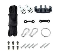 Dasbsug Ancrages de kayak pour chariot, corde à taquets, matériel de montage pour canoës, bateaux de pêche, canoës