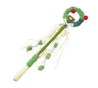 Dasbsug Baguette de jeu pour activité active des animaux de compagnie et collage en peluche pour chatons d'intérieur avec pompons