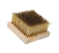 Dasbsug Brosse de cire de ski avec poils en laiton et nylon pour la préparation du snowboard et le polissage des bords de ski avec manche en bois
