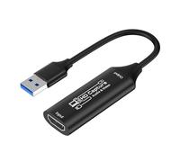 Dasbsug Carte USB 4K pour jeu en direct 1080P60 Streaming Boîtier en métal Compatible PC Carte conforme aux normes UVC