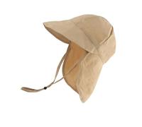 Dasbsug Chapeau de pêcheur pour enfant avec cache-cou pour plus de confort pendant les activités de plein air, le camping, le cyclisme, chapeau à rabat pour tout-petits, kaki, taille unique