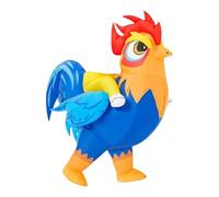 Dasbsug Costume de coq gonflable à remplir rapidement pour les fêtes d'enfants, doux pour la peau, polyester 210T, gonflage rapide, costume de fête pour enfants