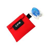 Dasbsug CPR avec valve unique, texture portable transparente adaptée pour le camping en plein air, les urgences, le camping CPR