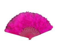 Dasbsug Éventail à plumes vintage des années 1920 pour femme, style garçonne pliable, en dentelle, pour mariage, Halloween, cosplay, cosplay