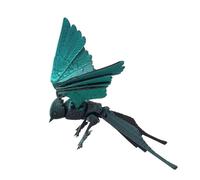 Dasbsug Figurine d'hirondelle articulée flexible imprimée réaliste pour la maison ou le bureau pour les amoureux des animaux domestiques Figurines d'hirondelle réalistes sans poils
