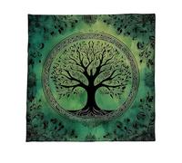 Dasbsug Grand motif d'arbre astrologie nappe autel carré divinations carte table sorcellerie pont grand arbre motif tarots nappe de table spirituelle