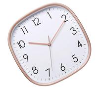 Dasbsug Horloge murale analogique au design carré moderne, 30,5 cm, mouvement silencieux, silencieux, pour salon, chambre à coucher, décoration cadeau, horloge à mouvement silencieux