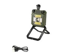 Dasbsug Lampe d'extérieur rechargeable, charge à manivelle et pliable à 180°, étanche à la pluie pour le camping, la randonnée, les urgences, lumière extérieure portable