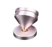 Dasbsug Lot de 3 pieds anti-vibrations pour équipement, base en alliage et options de couleur, pointes anti-vibrations pour haut-parleur