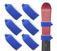 Dasbsug Lot de 6 attaches de sangle de ski d'hiver réglables pour les familles en vacances d'hiver