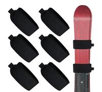 Dasbsug Lot de 6 attaches de sangle de ski d'hiver réglables pour les familles en vacances d'hiver