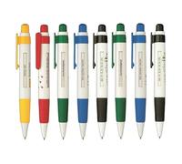 Dasbsug Lot de 8 stylos à bille rétractables avec fenêtre de défilement pour étudiant, enseignant, bureau, écriture lisse