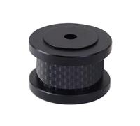 Dasbsug Pieds d'isolation pour haut-parleur en aluminium et carbone - Absorbant les chocs - Amortisseur de vibrations - Protection de sol pour tourne-disque - Pointes d'amortissement vibrantes