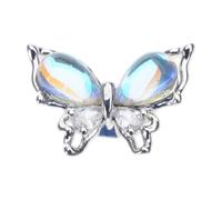 Dasbsug Pince à bijoux papillon scintillante pour écouteurs | Breloque en métal avec strass | Design sans effort pour la personnalisation des bijoux élégants en métal pour écouteurs