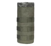 Dasbsug Porte-bouteille d'eau en nylon - Porte-boisson - Pochettes d'extérieur avec cordon de serrage - Manchon en nylon, vert militaire, Taille unique