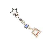 Dasbsug Porte-clés coloré fabriqué à la main, robuste et facile à transporter, idéal pour décorer des clés ou comme support en forme de poisson, Déduction des étoiles, taille unique