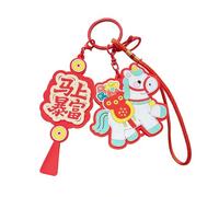 Dasbsug Porte-clés en résine avec décoration à suspendre sur le thème de la prospérité, convient pour un moment spécial et une utilisation quotidienne, D, taille unique