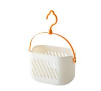 Dasbsug Récipient de rangement multi-usage à suspendre avec trous ventilés et poignée portable pour articles de toilette, cuisine, salle de bain, supports de douche avec trous de drainage