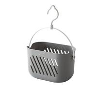 Dasbsug Récipient de rangement multi-usage à suspendre avec trous ventilés et poignée portable pour articles de toilette, cuisine, salle de bain, supports de douche avec trous de drainage