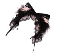 Dasbsug Serre-tête oreilles de chat en peluche - Design réglable - Accessoire essentiel pour costume - Cosplay - Tenue d'Halloween - Bandeau élégant avec oreilles de chat pour jeu de rôle