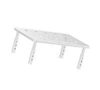 Dasbsug Support efficace pour ordinateur portable avec plateforme ergonomique à 3 hauteurs pour améliorer l'organisation de la table de travail