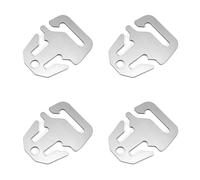 Dasbsug Tendeur de corde de tente - Boucle de tension - Mousqueton - Fermeture à clip pour tendeur de tente en acier inoxydable