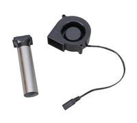 Dasbsug Ventilateur de barbecue 12 V 3700 tr/min 75 x 75 x 30 mm centrifuge pour camping extérieur rapide au charbon de bois pique-nique cuisine petit souffleur