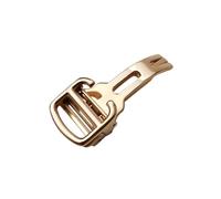 DASEB Boucle de déploiement de remplacement en acier inoxydable 316L, 12mm 14mm 16mm 18mm 20mm, pour Cartier fermoir pliant argent Rose doré(Rose golden,16mm)