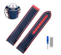 DASEB Bracelet de montre en nylon pour Omega Seahorse 215.32 OCEAN Universe Super 600 America Cup Limited Edition toile bracelet de montre étanche 22 mm 20 mm(B,20mm)