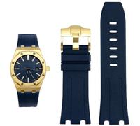 DASEB Bracelet en caoutchouc en silicone pour AP Abby 15703 Royal Oak Offshore série chaîne de montre accessoire bracelet de montre 28 mm, 28mm