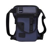 DASEB Sac banane pour homme, sac de jambe, sac de ceinture utilitaire, pochette pour homme, hanche, moto, jambières, sacs de cuisse, sac banane pour cyclisme, sac à bandoulière, bleu, Taille unique