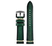 DASEB Sangle de montre en cuir authentique faite à la main 20 mm 22 mm24 pour Rolex Citizen Omega Mido Huawei GT Brand de montre masculin brun bleu vert gris