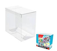 Dasellfa Boîte de Protection pour se Protéger Display Compatible Pokemon Booster Paquet de 5, Protection Carte, Transparent, Imperméable, Anti-Poussière, PVC, 14×12.6×8.1cm