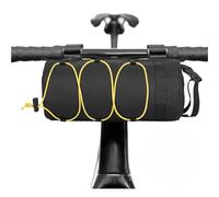 Dasellfa Sacoche Velo Sacoche de Guidon Vélo, Sac Trotinette Electrique Sac de Panier de Vélo Étanche avec Bandoulière (Yellow)