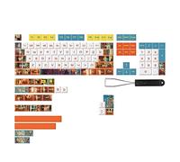 Dasertoe Capuchon de clé PBT 133 touches XDA Ball Cap 7U Space Bar Split Space Bar Cap Cap de sublimation cinq côtés pour mécanique