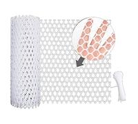 Dasertoe Grillage en plastique pour poulailler, clôture pour jardinage, clôture de volaille, filet de poulet, blanc