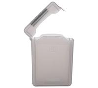 Dasertoe Lot de 5 boîtiers de rangement en plastique pour disque dur IDE SATA HDD Gris 3,5"