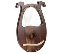 Dasertoe Lyre Harpe 16 cordes en acajou avec clé d'accordage et cordes de rechange