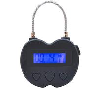 Dasertoe Smart Time Lock Time Lock USB Rechargeable Temporaire Minuterie Voyage Minuterie électronique Noir