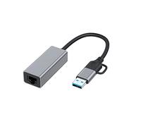 Dasertoe USB Type C vers RJ45 Carte réseau filaire externe USB 3.0 vers Ethernet pour ordinateur portable PC 1000 Mbps