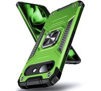 DASFOND Armor Coque de protection pour Google Pixel 10A Case 5G militaire anti-chocs, avec anneau de support en métal à 360 °, pour support de téléphone portable et aimant de voiture, vert